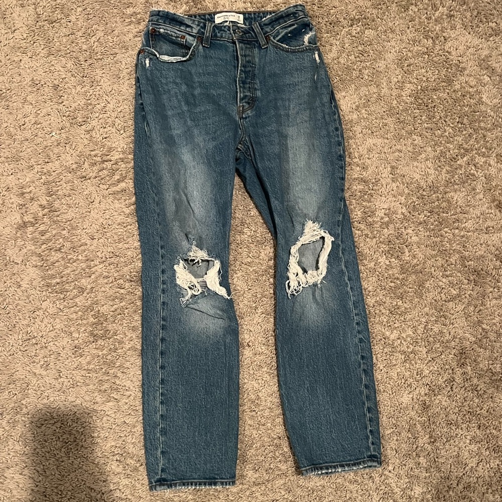 The Dad High Rise Abercrombie jeans, size 26 curve love